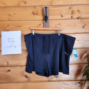 Columbia NWT Trek French Terry Shorts Stretch Active Athletic Black Plus Size 3X